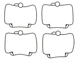 TOURMAX USZCZELKA KOMORY PŁYWAKOWEJ GAŹNIKA (4 SZT.) YAMAHA 600F GRIZZLY '98-'01 (OEM: 4WV-14147-20) (MADE IN JAPAN) (GUMA VITON FLUOROCARBON) - ZASTĘPUJE FBG-251