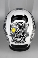 Kask Motocyklowy LAZER RAFALE EVO Stickerbomb (kol. Biały - Czarny - Srebrny - Czerwony) rozm. 2XL