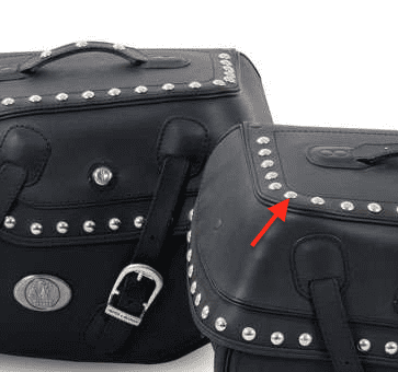 Decorative rivets for hepco becker leather bags buffalo custom and ivory