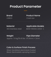LOBOO Crash Bar do BMW F800GS (2023-) Black (10.3.01033.001.11)
