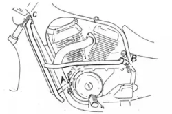 Suzuki VS 600 (1995-1997) engine guard