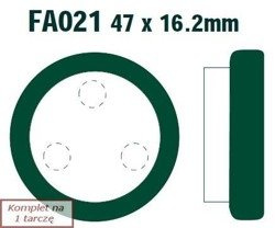 Brake pads EBC FA021R (set on 1 disk)