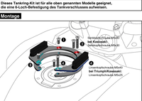 Triumph Rocket III (2004-2009)/Roadster (2010-2017) Tank ring Lock it