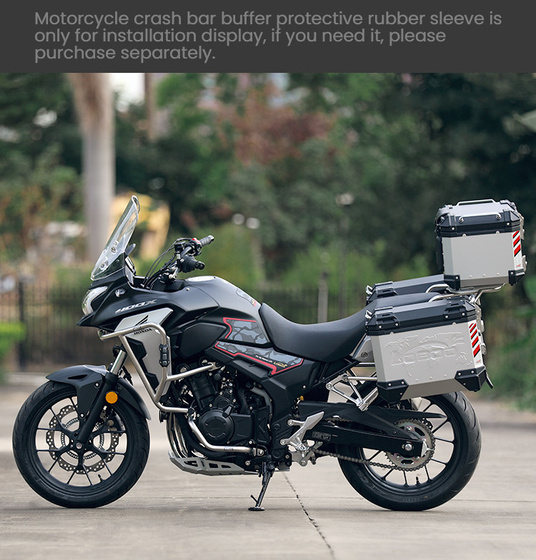 LOBOO Crash Bar komplet srebrny do HONDA CB400X (2021-) HONDA CB500X (2019-) (10.3.01281.050.21)