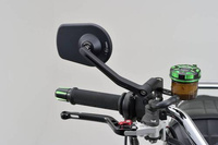 D-MIRROR-5 PAN/ROD ALUMINUM BLACK 1PC E-MARKED