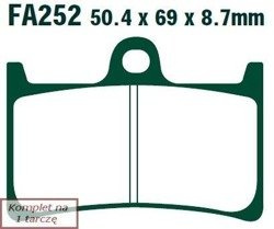 Brake pads EBC FA252 (set on 1 disk)