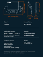 LOBOO Zestaw montażowy GPS BMW C400X (2018-) (10.3.09102.001.11)