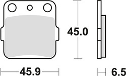 TRW LUCAS BRAKE PADS KH84/3 SINTER OFFROAD HONDA CR 80 / 85 86-08, KAWASAKI KXF 400 03-06, SUZUKI LTZ 400 03-, YAMAHA YZ 125 / 250 '89, YFM 89-04, YFZ 350 90-06, REAR