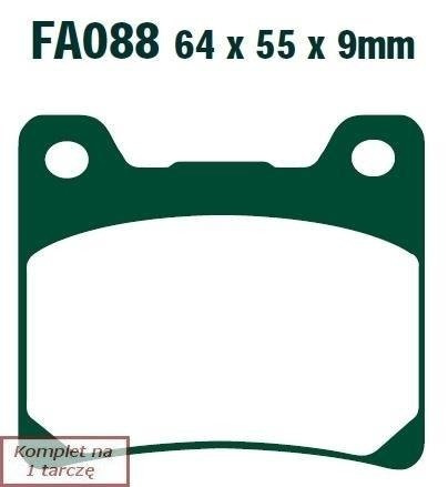 Brake pads EBC FA088HH wzmacniane (set on 1 disk)