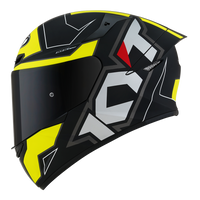 Kask Motocyklowy KYT TT-COURSE ELECTRON matowy czarny/żołty - XL