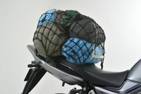 cargo net, 600x600mm, black, with pouch