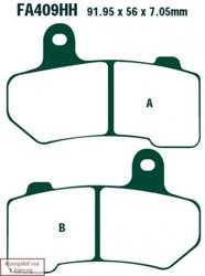 Brake pads EBC FA409V V-PAD (set on 1 disk)