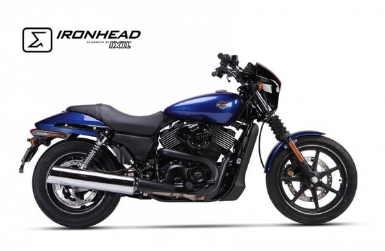Tłumik IRONHEAD HARLEY DAVIDSON STREET 500 / 750 (14-16) typ HC2-2C chrom