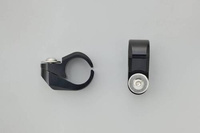 CLAMP SET(2PCS) FOR HANDLEBAR BRACE BAR, 22.2MM, BLACK