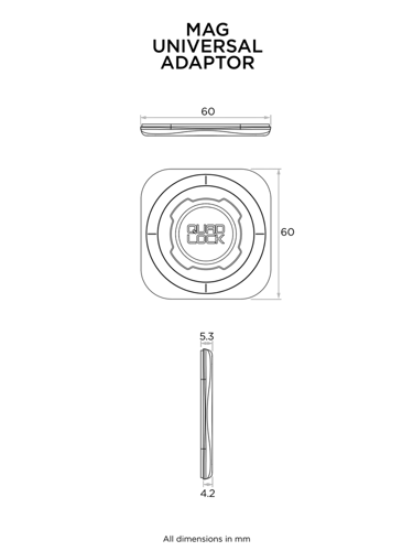 Uniwersalny adapter Quad Lock® MAG
