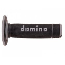 DOMINO Motorcycle Grips CROSS A020 BLACK GREY A02041C7170A7-1