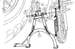 Yamaha XT 660 R/X (2004-2016) center stand