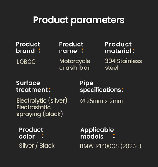LOBOO Crash Bar do BMW R1300GS (2023-) (10.3.01131.001.11)