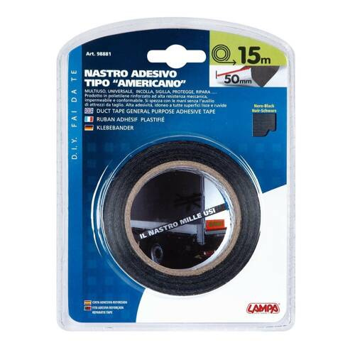 98881 Adhesive tape - 50 mm x 15 m – Black