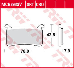 TRW LUCAS BRAKE PADS KH700 SINTER STREET HONDA CB 1000 R 18-19, CB 1100R 17-19, CBR 1000 R FIREBLADE 17-19, VFR 800 17-19, FRONT