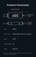 LOBOO Sterownik magistrali CAN świateł (10.1.01106.001.01)