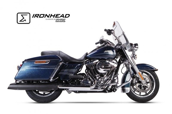 Tłumik IRONHEAD HARLEY DAVIDSON TOURING ROAD KING (06-16) typ HC2-1B (lewa strona) czarny