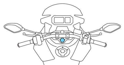 90457 Opti Tube, motorbike steering tube mount - Ø 15-17,2 mm