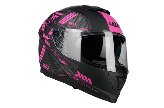 Kask Motocyklowy LAZER RAFALE EVO Roadtech (kol. Czarny - Różowy - Matowy) rozm. M