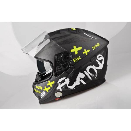 Kask Motocyklowy LAZER RAFALE Oni kol. czarny/ciemny szary/żółty fluo/matowy rozm. M
