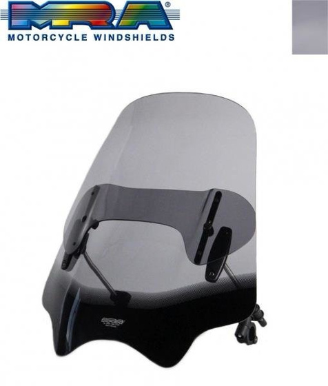 Uniwersalna szyba do motocykli bez owiewek MRA, form VNB-A, smoke