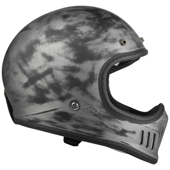Kask Motocyklowy LAZER Cross TT Cafe racer (kol. Alu Brushed - Matowy) rozm. XL