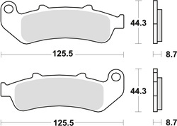 TRW LUCAS BRAKE PADS KH189 SINTER STREET HONDA CBR 1000 F DUAL 93-00, FRONT/REAR (CLEARANCE)