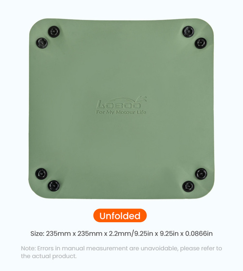 LOBOO Składany blat stołu do kufrów bocznych (10.3.25000.101.01)