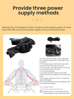 LOBOO Podgrzewane rękawice motocyklowe Czerwone (01.2.09052.001.01)