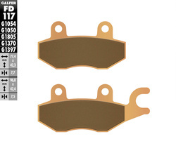 GALFER KLOCKI HAMULCOWE KH165 SPIEK METALICZNY (ZŁOTE) STREET