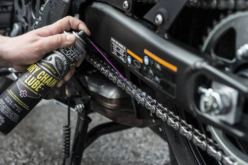 Muc-Off 649 - Smar do łańcucha do użytku drogowego i offroadowego w suchych warunkach, baza teflonowa - 400ml - Dry Weather Chain Lube
