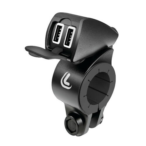 38828 Usb-Fix Trek, rainproof double USB charger, handlebar fixing - Ultra Fast Charge - 5400 mA – 12/24V