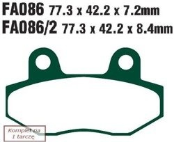 Brake pads EBC FA086/2 (set on 1 disk)