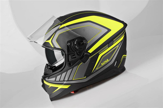 Kask Motocyklowy LAZER RAFALE Hexa (kol. Czarny - Żółty - Matowy) rozm. XS