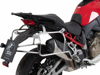 Ducati Multistrada V4 / S / S SPORT (2021-) stainless steel  side carrier incl xplorer silver sideboxes-