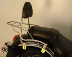 Kawasaki VN 900 Classic/900 Custom/Vulcan sissybar with rack