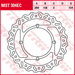 TRW LUCAS FRONT BRAKE DISC SUZUKI RMZ 250 07-09, RMZ 450 05-