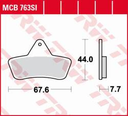 TRW LUCAS ZF KLOCKI HAMULCOWE KH271 SINTER OFFROAD ARCTIC CAT 250/300/400 2X4/4X4 '98-'04, TBX/TBK 500 4X4 '02-'04, LAVERDA QUASAR 400/500 '04, PRZÓD/TYŁ