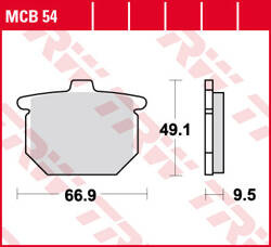 TRW LUCAS BRAKE PADS KH31 ORGANIC HONDA CX 500 79-84, CB 750 77-81, CB 900 79-81, CBX 1000 '79, GL 1000 / 1100 78-81, FRONT/REAR
