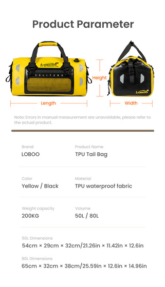 LOBOO TPU Torba czarna 80L (10.4.01013.001.11)