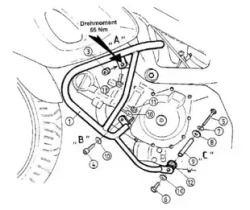 Suzuki SV 650/S (1999-2002) Gmol silnika
