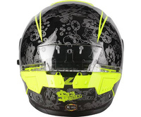 Kask Motocyklowy LAZER RAFALE SR $13 Original (kol. Czarny - Żółty Fluo) rozm. L