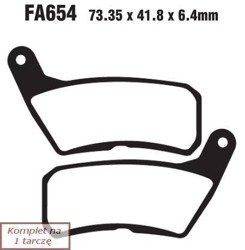 Brake pads EBC FA654 (set on 1 disk)