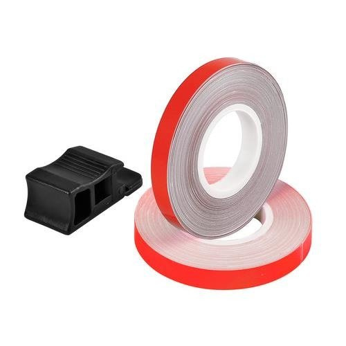 90526 Wheel Stripe Fluo, adhesive trim for wheel rims – Red