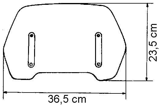 Uniwersalna szyba do motocykli bez owiewek MRA, form ST, black